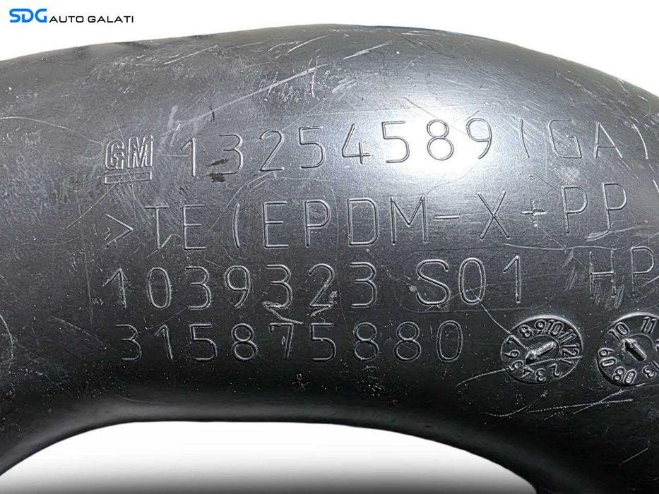 Conducta Furtun Furtunuri Tubulatura Aer Admisie Opel Astra J 1.6 Benzina A16XER 2009 - 2016 Cod 13254589 [N5443]