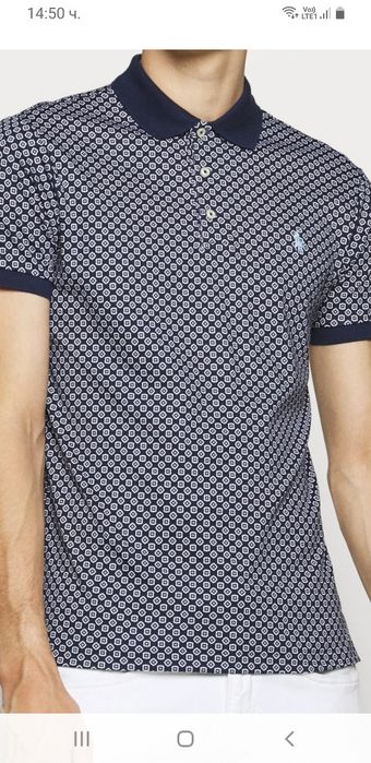 POLO Ralph Lauren Cotton  Slim Fit Mens Size M НОВО! ОРИГИНАЛ! Мъжка Тениска!