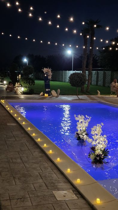 Locatie evenimente private cu piscina, cununie, botez, nunta in aer liber