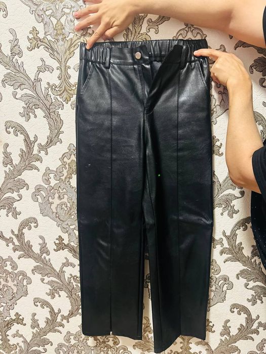 Кожаные брюки для девочек
