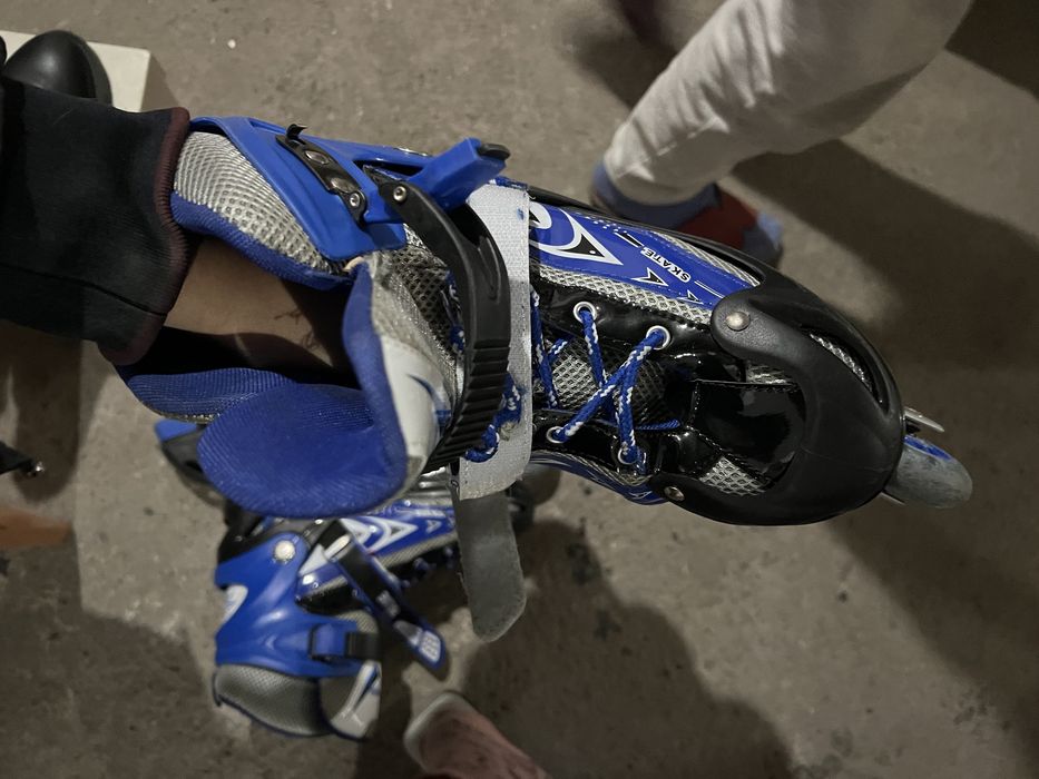 Синие ролики