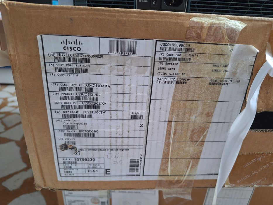 Cisco 2921 CISCO2921/K9 Integrated Services Router – Refurbished – Original Box