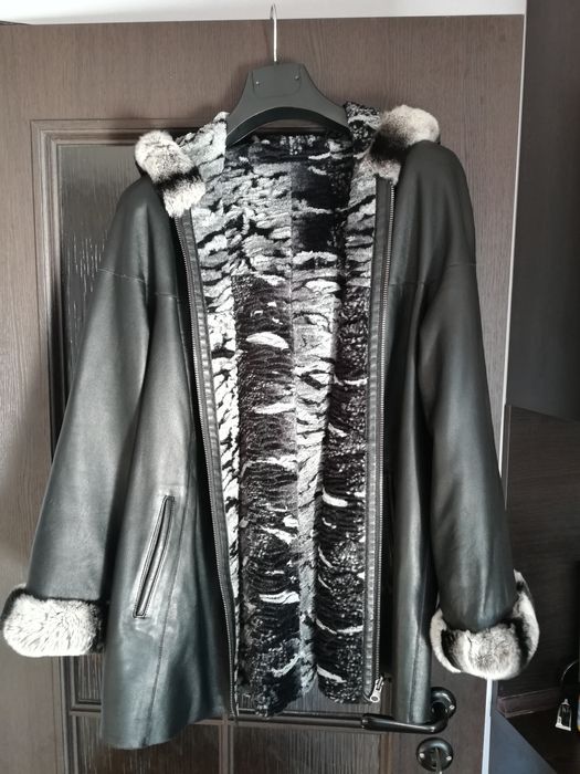 Дамско кожено яке чинчила . Размер L