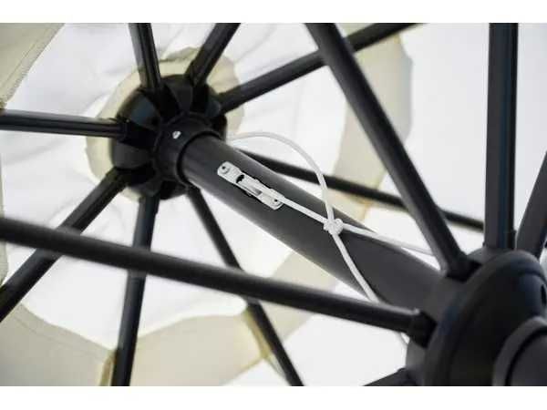 Umbrelă înclinabilă cu manivelă, nouă, în ambalajul original.