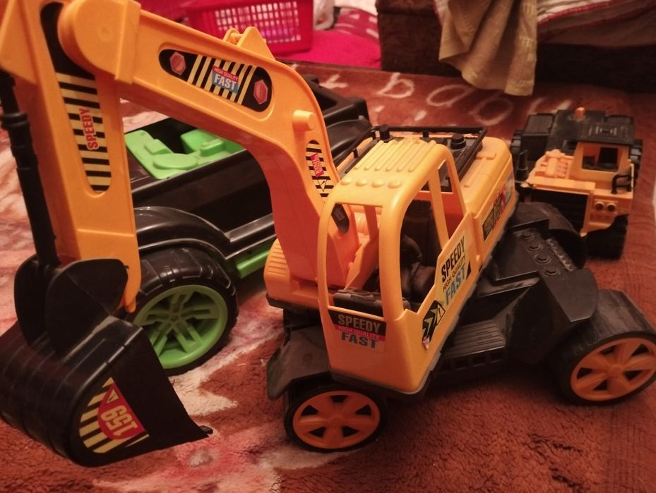 Машинка, экскаватор, грузовик