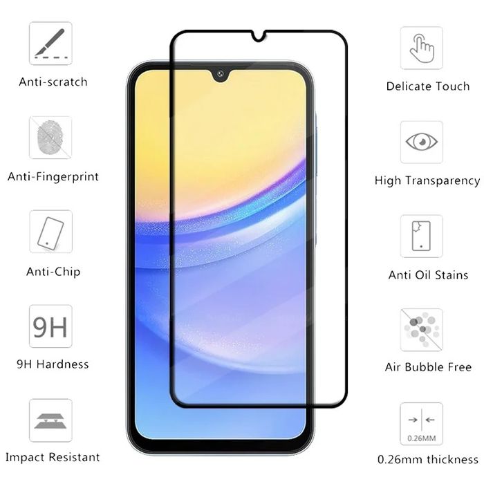 Samsung Galaxy A17 A56 A36 A26 A16/ OG PREMIUM Стъклен протектор