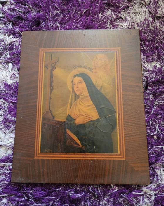 Icoana din lemn(litografie) în stare excelenta