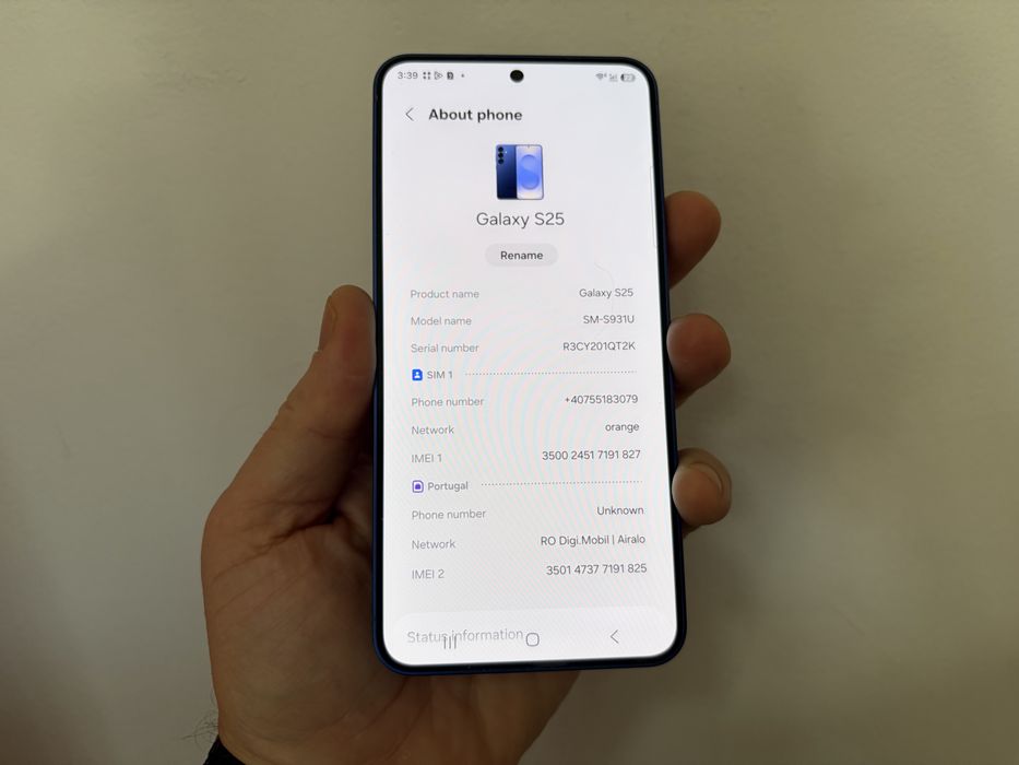 Samsung Galaxy S25, 128 gb, 12 gb ram, 5g, Navy