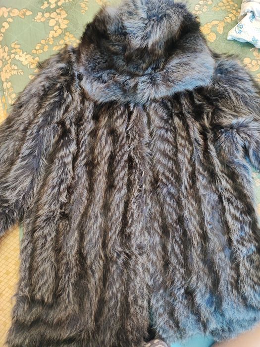 Шуба енот натуральная
