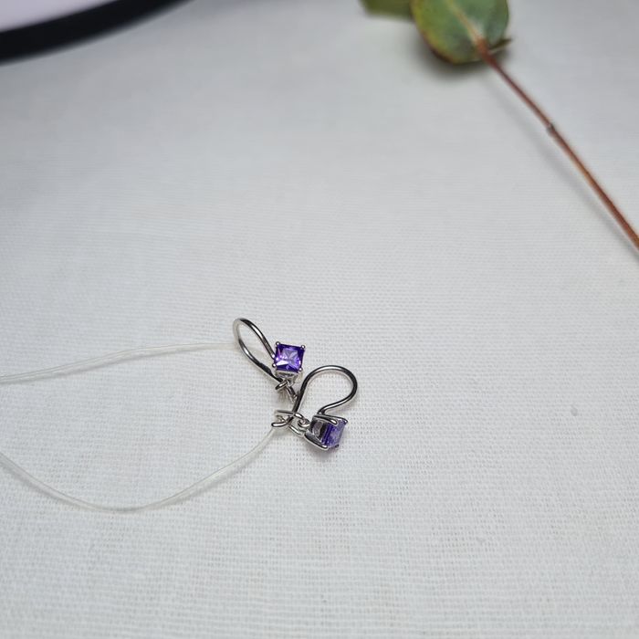 Сережки детские серебряные