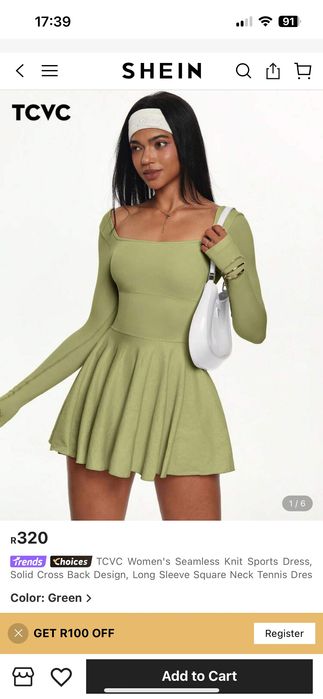 Платье для спорта тенниса