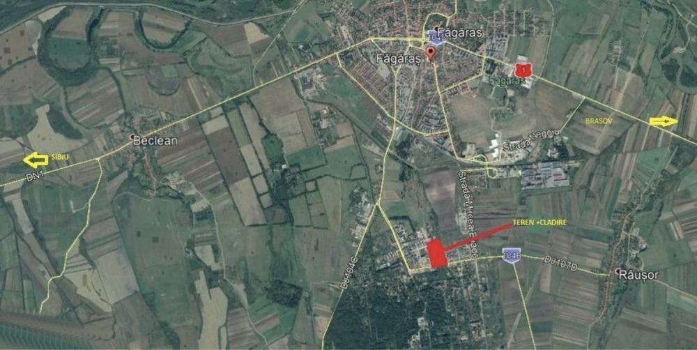 Cladire 10 Birouri Fagaras + Teren 2000 Mp Intravilan