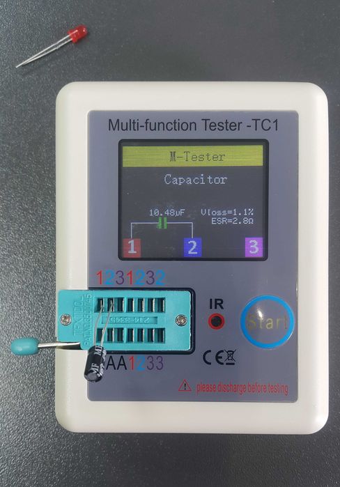 Тестер за електронни елементи и ИР дистанционни