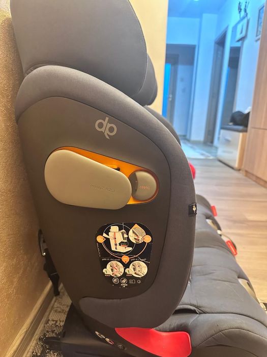 Scaun auto cu Isofix GB Everna-Fix London Grey, 9 - 36 Kg