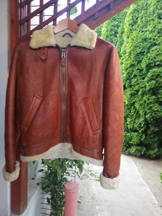 Geaca piele Aviator M Ezkerras cu blana