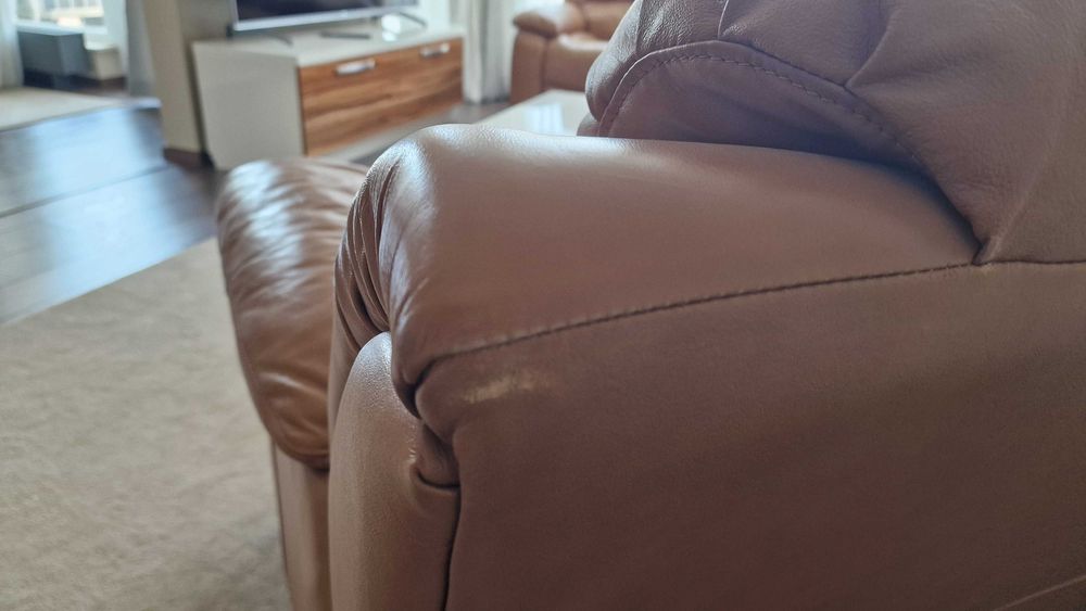 Кожен фотьойл ARGENTINA – CHEERS, Канапе - разтегаемо