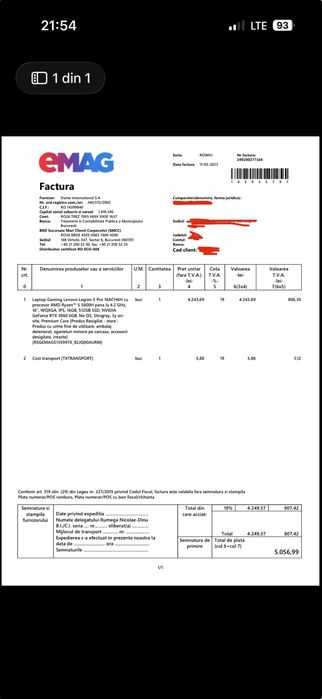 Lenovo Legion 5 Pro - Ecran 2K 165Hz | 24GB RAM | RTX 3060 | SSD 1.5TB