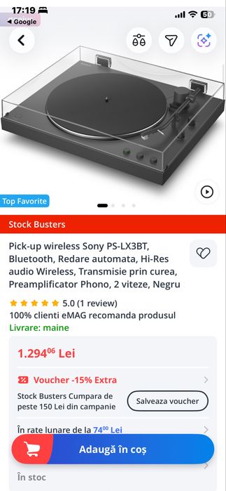 Sony aparat de muzica