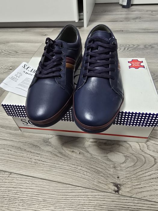 Pantofi piele moale bărbați