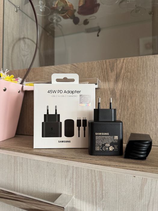 Оригинално зарядно за Samsung 45W адаптер+кабел