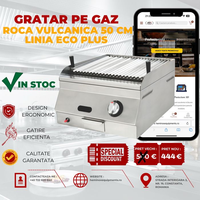 Gratar Cu Roca Vulcanica In Stoc