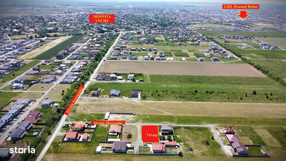 741mp Teren Mosnita, cu utilitati | 54.000Euro - Padurea Bistra