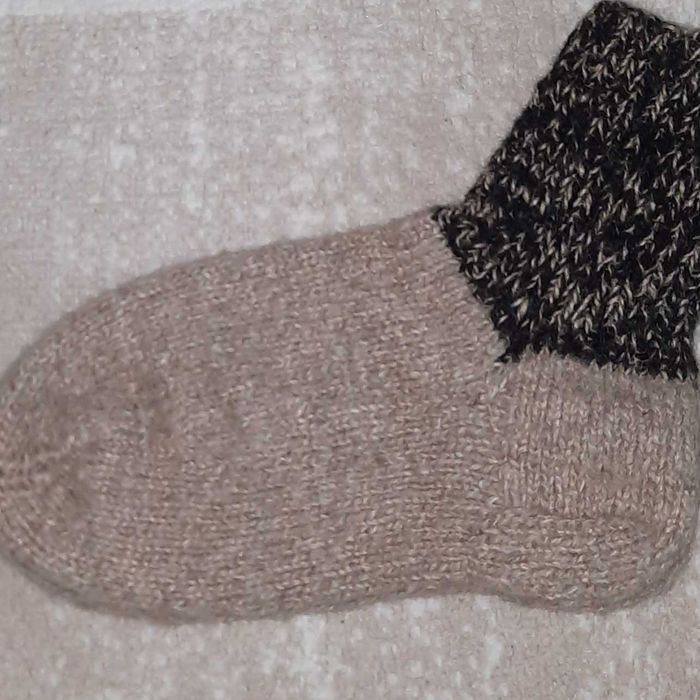 носки вязаные тёплые .