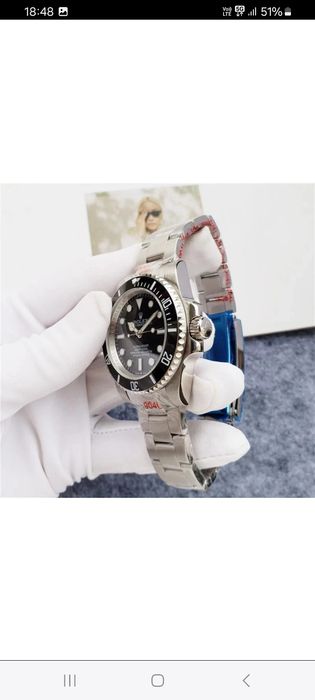 Ceas ROLEX SUBMARINER Silver&Black AUTOMATIC Calitatea 1  Nou 2026 !!!