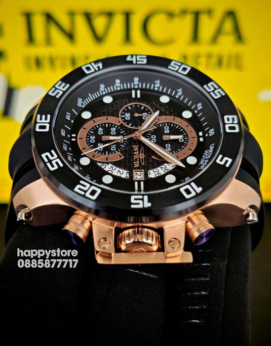 INVICTA I-Force black gold 51 mm, Инвикта нов ръчен часовник