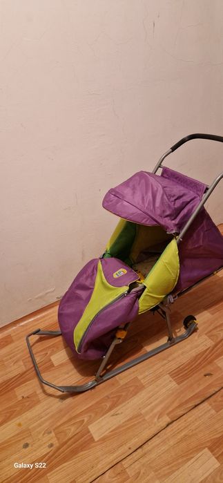 Санки коляска детские бренд Nika
