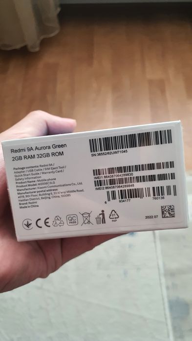 Redmi 9a aurora green