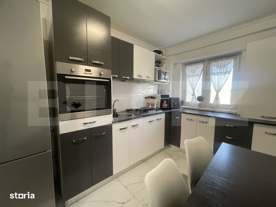 Apartament 3 camere | Renovat modern | Dressing in dormitoare | Etaj
