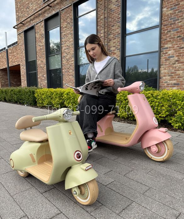 ‼️Топ подарок 2025 — детский мотоцикл Vespa до 40 кг‼️