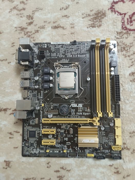 Материнская плата Комплект ASUS B85M-G и I3-4170