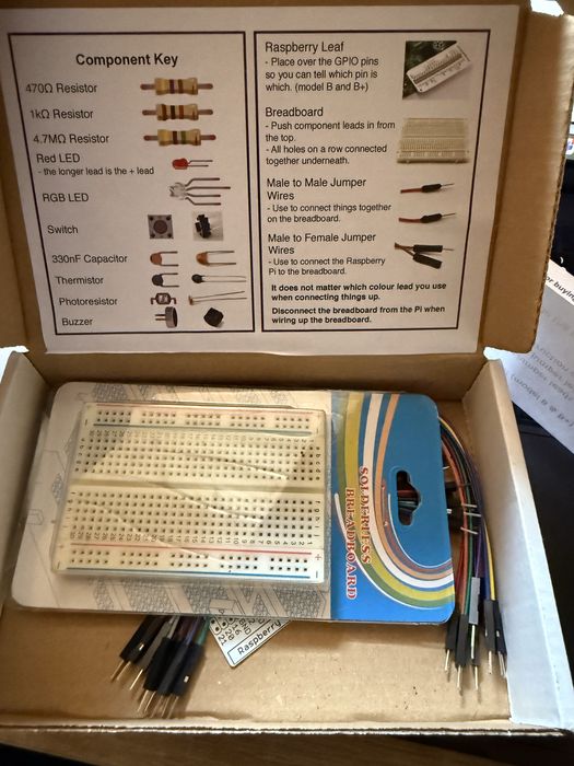 Electronic starter kit for Raspberry Pi