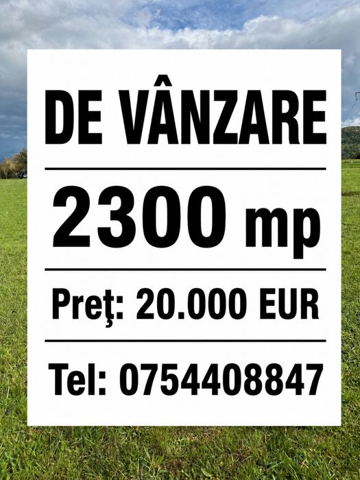 Teren extravilan de vanzare -Islazul Talmaciului 2300 mp