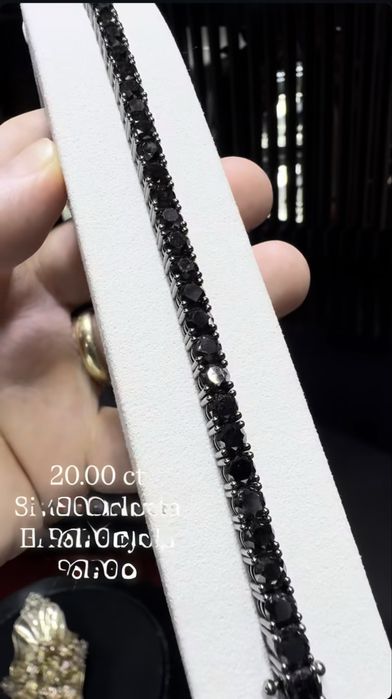 Tennis Bracelet Black Diamonds HRD 20.90ct