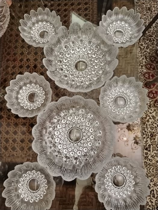 Недорого. Советский хрусталь, комплект из 8 ваз.