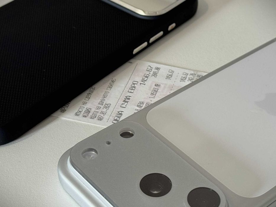 Бартер! НОВ! 24м.Гаранция! iPhone 17 Pro Max Silver (Бял) 22 Цикъла.