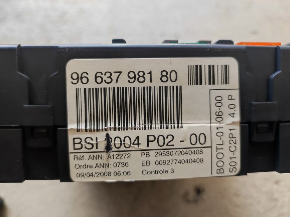Компютър+BSI модул+ключ за Пежо-308,2.0HDI-140к.с.