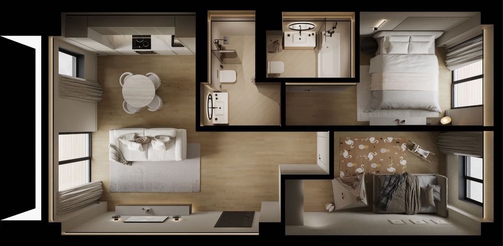 De vanzare | Apartament 3 Camere | ParkLine Bd.Pipera nr.164 FINALIZAT