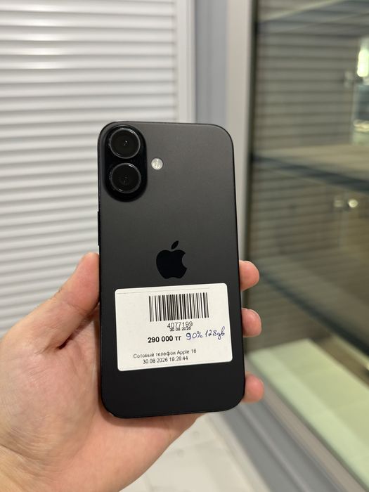 iPhone 16/128gb/90%/290.000 тг