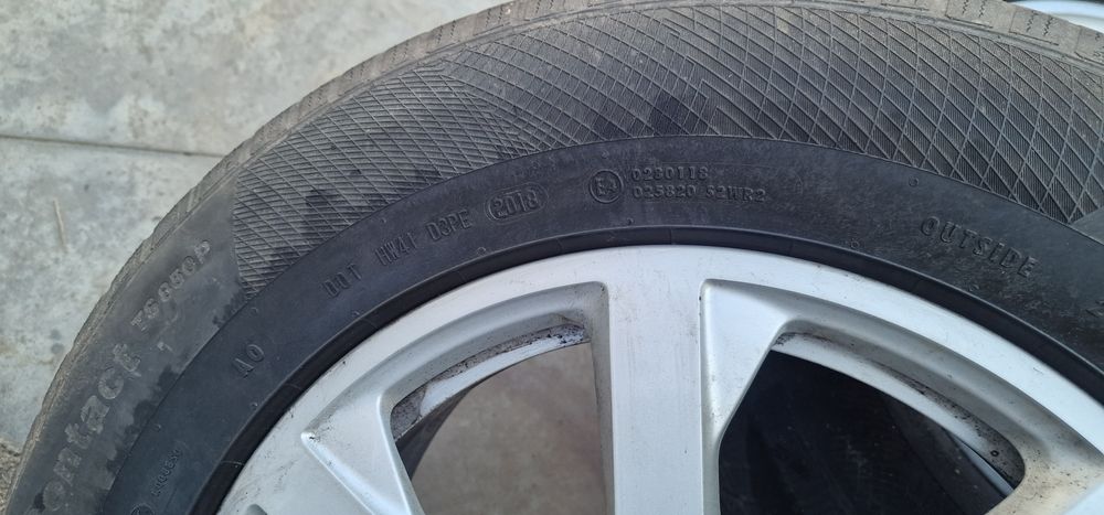 Jante  Audi Q5 17" OEM + Anvelope Iarnă Continental 235/65 R17