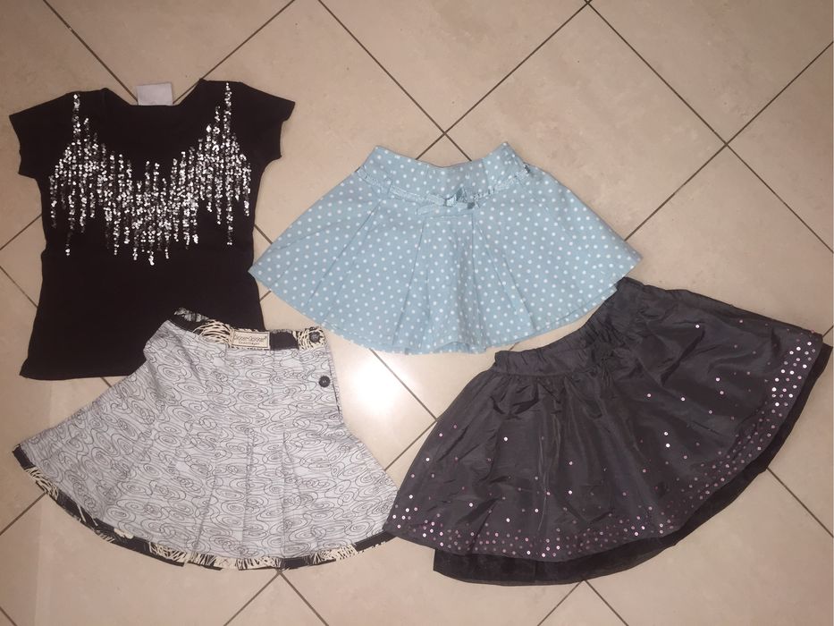 Блестящи пола,панталон;рокля Benetton,GAP;пайети;сребрист134-158