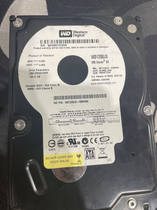Hdd жесткий диск 160gb 120gb 40gb