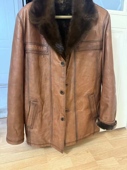 Дубленка мужская кожа
