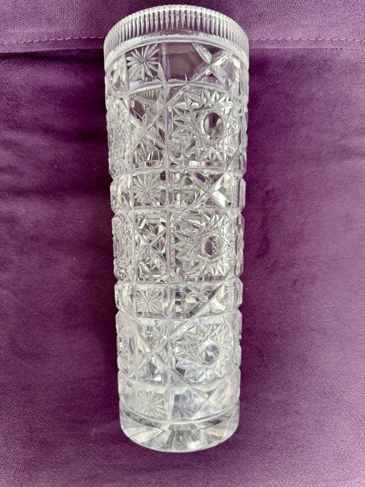 Кристална ваза за цветя, съветска