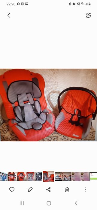 Продам два автокресла