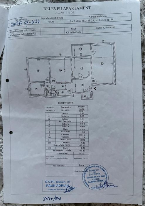 Apartament 3 camere