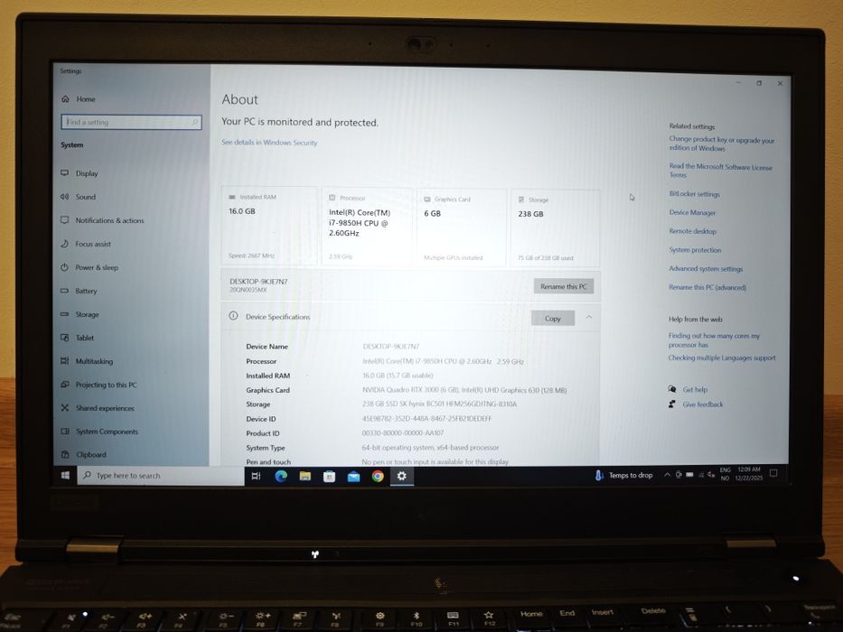Workstation Lenovo Thinkpad P53